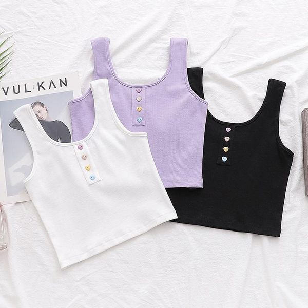 agong summer o neck tanks women fashion solid buttons tank women elegant sleeveless short tanks female ladies dm1, White
agong summer o neck tanks women fashion solid buttons tank women elegant sleeveless short tanks female ladies dm1, White
