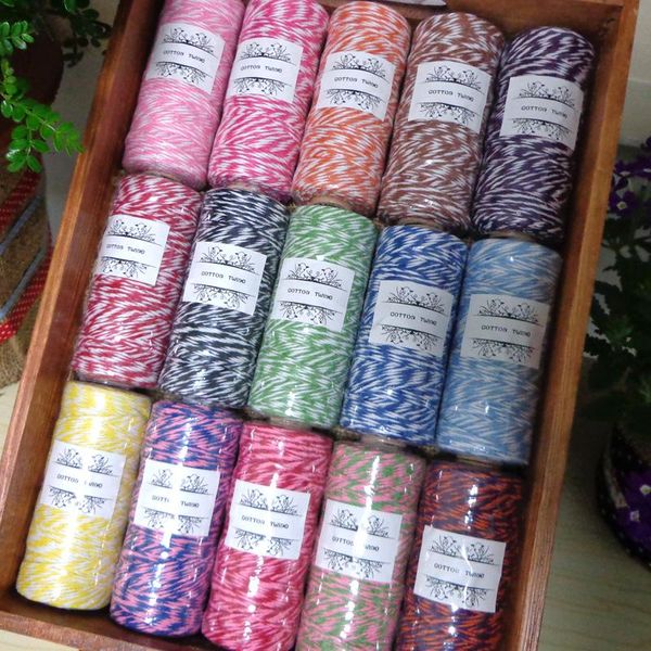 yarn 110yards per spool 8ply cotton bakers twine for party deco gift wrap packing string 15 colors choose, Black;white
yarn 110yards per spool 8ply cotton bakers twine for party deco gift wrap packing string 15 colors choose, Black;white