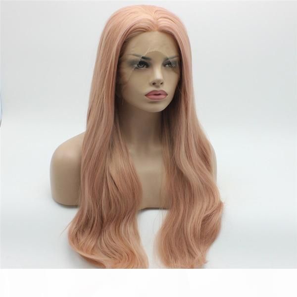 natural wave long pink golden mix wigs half hand tied heat resistant glueless synthetic lace front wigs for women part, Black
natural wave long pink golden mix wigs half hand tied heat resistant glueless synthetic lace front wigs for women part, Black
