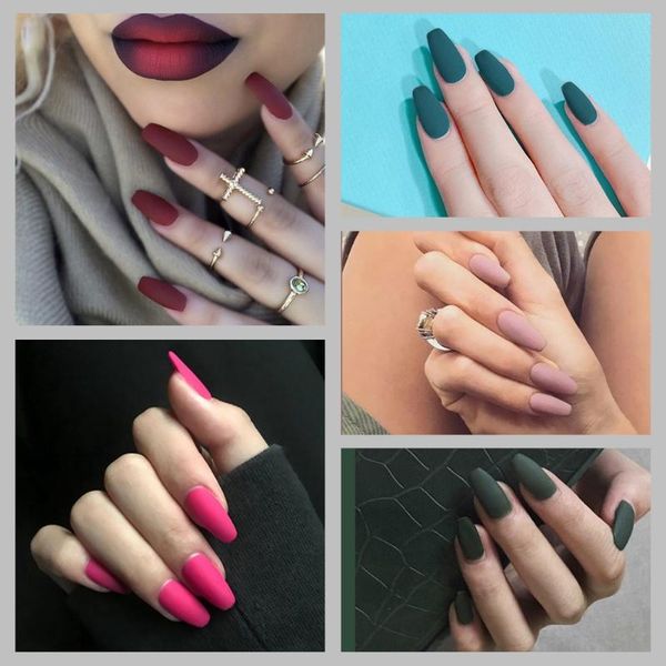 false nails 24pcs acrylic matte fake nail pure color manicure full cover for short decoration press on art extension, Red;gold
false nails 24pcs acrylic matte fake nail pure color manicure full cover for short decoration press on art extension, Red;gold