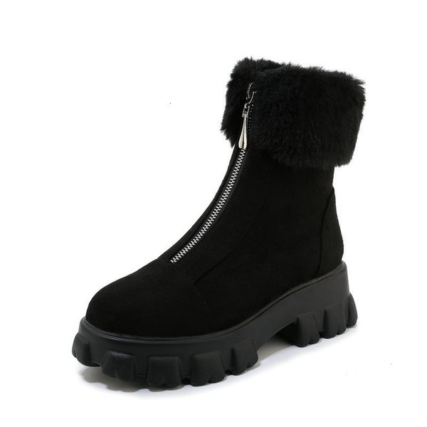2021 new winter simple ankle comfortable flock leather zip solid color keep warm women boots thick high heels shoes big size 34-43 ijcp, Black
2021 new winter simple ankle comfortable flock leather zip solid color keep warm women boots thick high heels shoes big size 34-43 ijcp, Black
