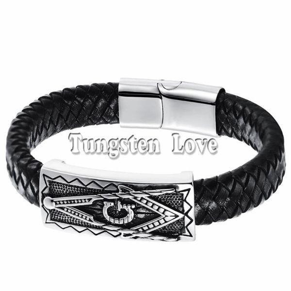 charm bracelets vintage mens asonry masonic mason black pu leather bracelet cuff braided 8.3 inch pulseira masculina couro, Golden;silver
charm bracelets vintage mens asonry masonic mason black pu leather bracelet cuff braided 8.3 inch pulseira masculina couro, Golden;silver