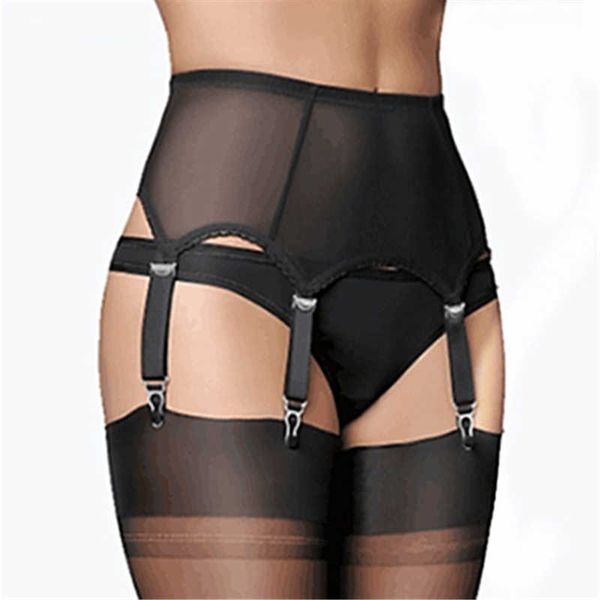 women mesh garter stockings 6 metal buckles straps suspender elastic belt garters night club femme underwear, Black;white
women mesh garter stockings 6 metal buckles straps suspender elastic belt garters night club femme underwear, Black;white