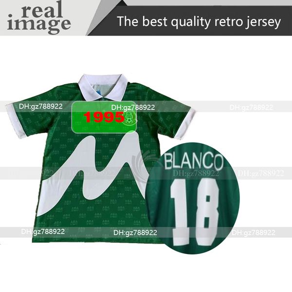 1995 retro edition mexico soccer jersey maillots de football mexico home blue soccer shirt away white short sleeved football uniforms blue, Black;yellow
1995 retro edition mexico soccer jersey maillots de football mexico home blue soccer shirt away white short sleeved football uniforms blue, Black;yellow