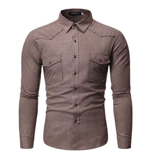 men's casual shirts new long sleeve slim check shirt iron double chest pockets daily life business office work gray coffee, White;black
men's casual shirts new long sleeve slim check shirt iron double chest pockets daily life business office work gray coffee, White;black