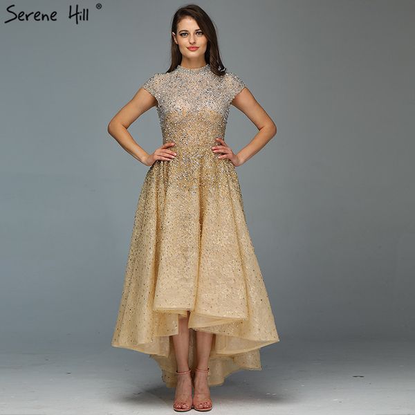 gold high neck luxury asymmetrical evening dresses 2020 beading sequined sleeveless evening gowns serene hill lj201125, White;black
gold high neck luxury asymmetrical evening dresses 2020 beading sequined sleeveless evening gowns serene hill lj201125, White;black