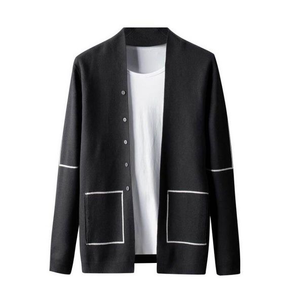 men's sweaters 2021 autumn and winter sweater solid pinstripe long sleeve cardigan fashion warm jacket y, White;black
men's sweaters 2021 autumn and winter sweater solid pinstripe long sleeve cardigan fashion warm jacket y, White;black
