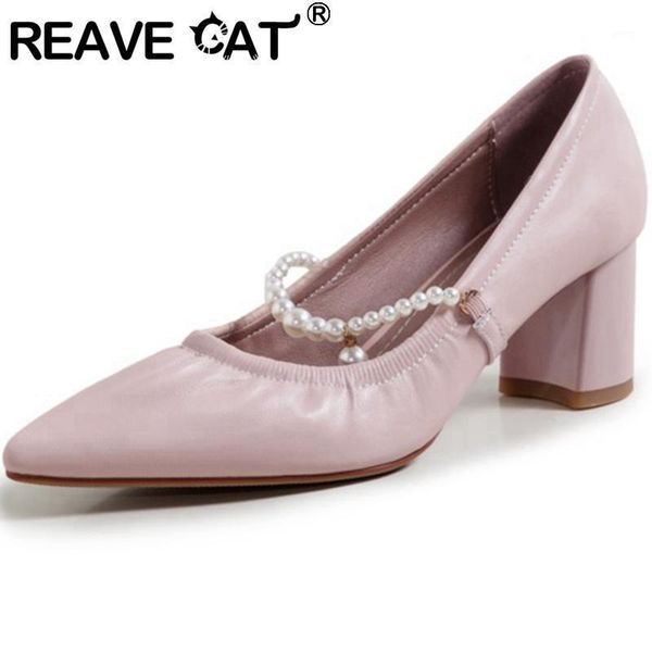 dress shoes reave cat 2021 women pumps pointed toe 5.5cm block heels mary jane buckle elegent classic pearl big size 43 casual a36261, Black
dress shoes reave cat 2021 women pumps pointed toe 5.5cm block heels mary jane buckle elegent classic pearl big size 43 casual a36261, Black