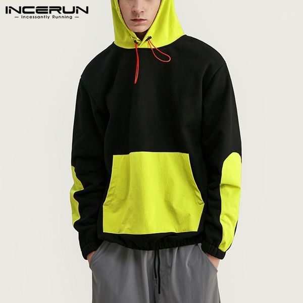 incerun men sweatshirts patchwork hooded pockets casual hoodies long sleeve streetwear workout leisure fashion pullovers men1, Black
incerun men sweatshirts patchwork hooded pockets casual hoodies long sleeve streetwear workout leisure fashion pullovers men1, Black