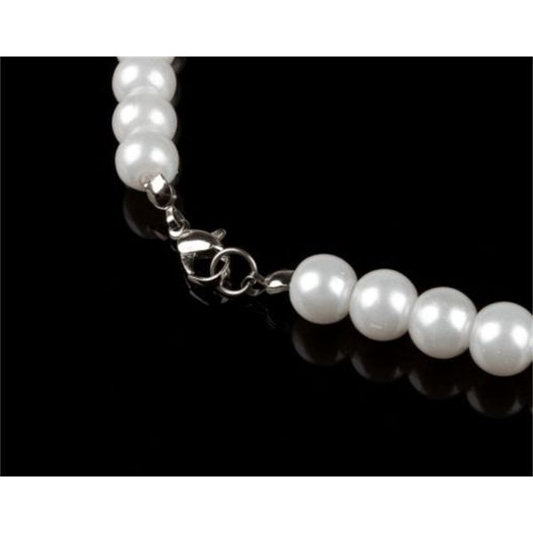faux 6mm beautychic imitation single strand pearl bib statement necklace jewellery gift fashion womens short chain, Silver
faux 6mm beautychic imitation single strand pearl bib statement necklace jewellery gift fashion womens short chain, Silver