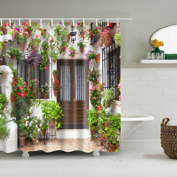 decorative pastoral house flower building leaves feather bathroom shower curtains frabic waterproof polyester bath curtain hook
decorative pastoral house flower building leaves feather bathroom shower curtains frabic waterproof polyester bath curtain hook