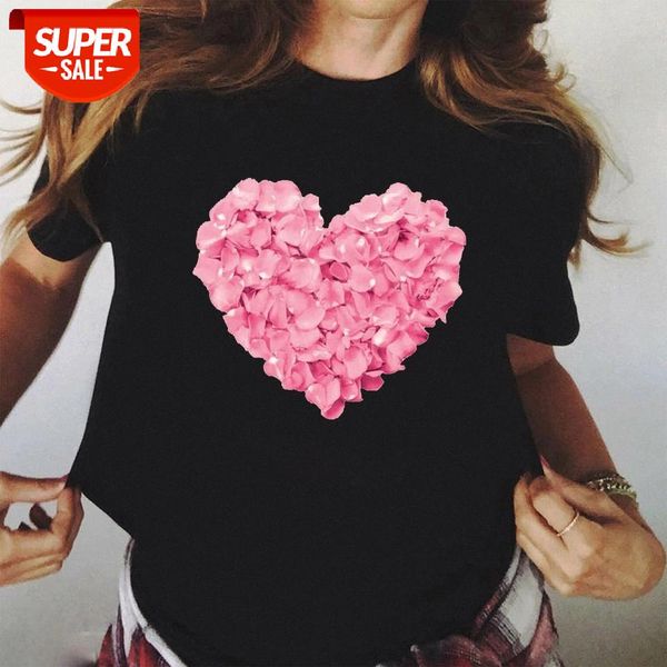 ZOGANKIN Pink Heart Flower Print Women Black Tshirt Cotton Casual Summer New Fashion T Shirt 90s Yong Girl Tops #8z8t, White
ZOGANKIN Pink Heart Flower Print Women Black Tshirt Cotton Casual Summer New Fashion T Shirt 90s Yong Girl Tops #8z8t, White