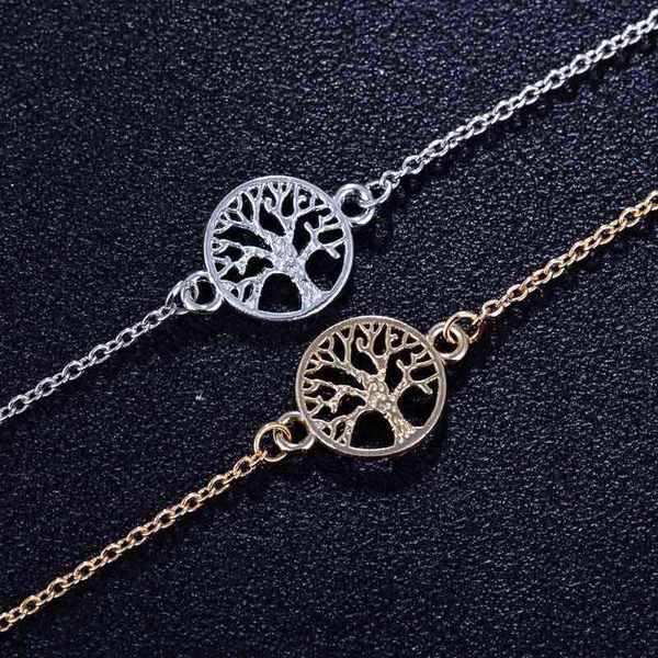 2022 fashion life tree bracelet for women minimalist gold silver color link chain wrist bracelets jewelry accessories wholesale, Golden;silver
2022 fashion life tree bracelet for women minimalist gold silver color link chain wrist bracelets jewelry accessories wholesale, Golden;silver