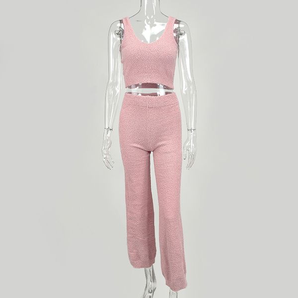 newasia fluffy two piece set lounge 2 piece set women sweater knit set tank and pants casual homewear outfits home suit q1217, Black;white
newasia fluffy two piece set lounge 2 piece set women sweater knit set tank and pants casual homewear outfits home suit q1217, Black;white