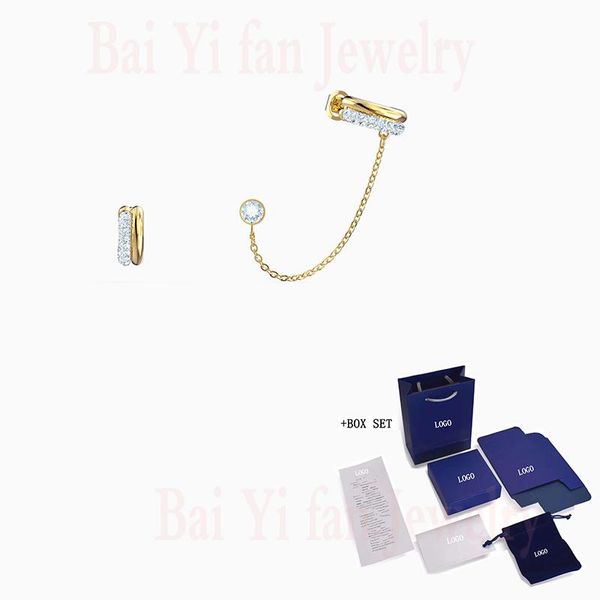 2020 fashion swa new time pierced ear earrings exquisite asymmetrical two earrings decorated female romantic jewelry gifts, Golden;silver
2020 fashion swa new time pierced ear earrings exquisite asymmetrical two earrings decorated female romantic jewelry gifts, Golden;silver