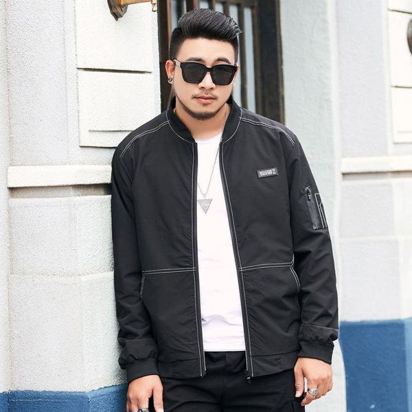 flight jacket casual men's loose baseball collar plus fat fat jacket sports leisure plus cotton 6xl1, Black
flight jacket casual men's loose baseball collar plus fat fat jacket sports leisure plus cotton 6xl1, Black