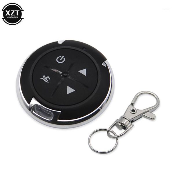 rf 433mhz remote control 4 buttons wireless copy code controller 4 channels electric cloning gate garage door key keychain round1, Silver