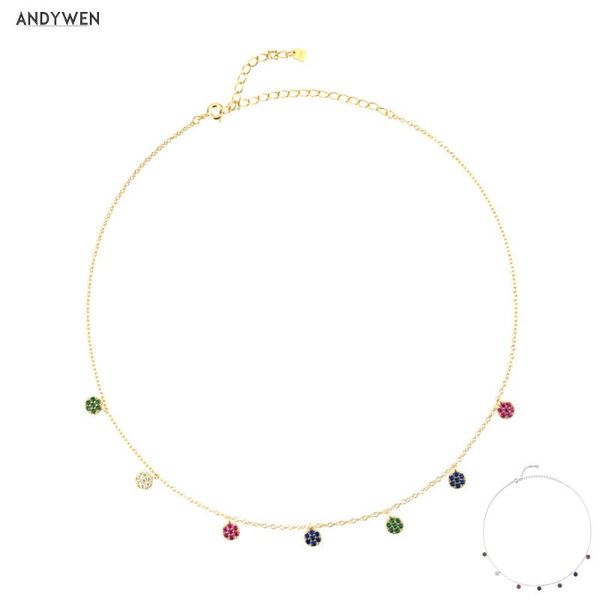 chains andywen 925 sterling silver gold women fashion choker chain necklace crystal luxury jewelry rock punk charms
chains andywen 925 sterling silver gold women fashion choker chain necklace crystal luxury jewelry rock punk charms