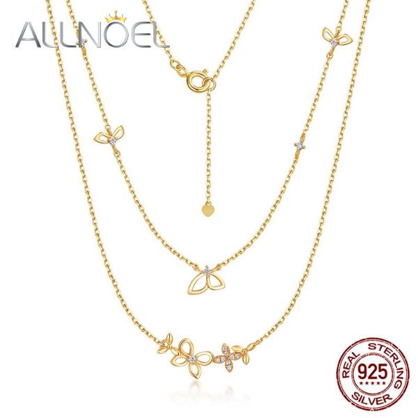 allnoel 925 sterling silver necklace zircon gold plated flower butterfly shape double chain elegant necklace for women wedding
allnoel 925 sterling silver necklace zircon gold plated flower butterfly shape double chain elegant necklace for women wedding