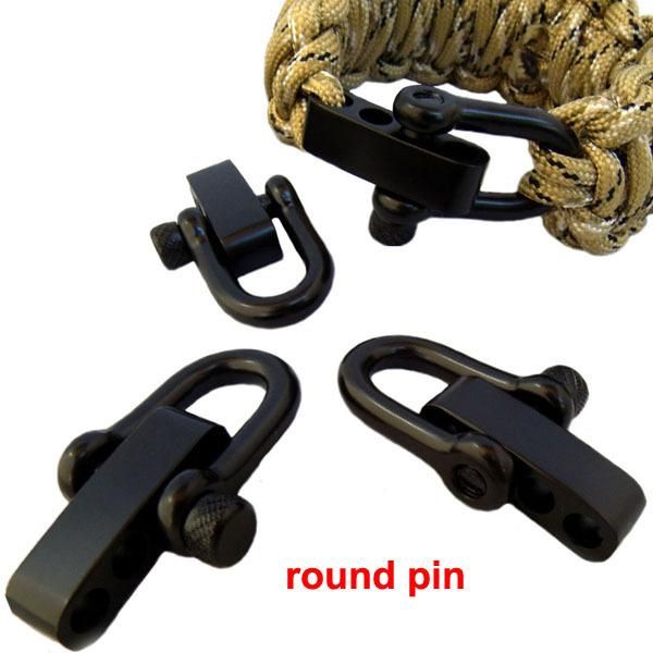 charm bracelets 20packs/lot round pin black u d adjustable stainless steel bracelet buckle shackles for outdoor camping paracord, Golden;silver
charm bracelets 20packs/lot round pin black u d adjustable stainless steel bracelet buckle shackles for outdoor camping paracord, Golden;silver