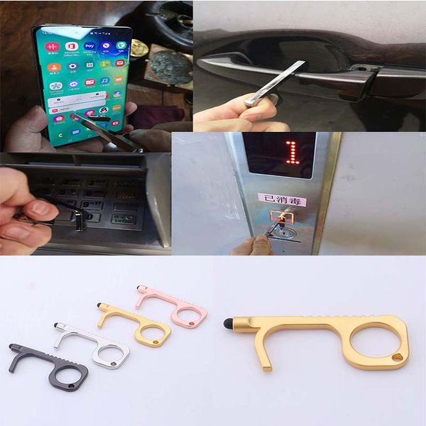 4 styles colorful edc opener key chain prevention open door portable keychain contactless press elevator tool dhc171 
4 styles colorful edc opener key chain prevention open door portable keychain contactless press elevator tool dhc171