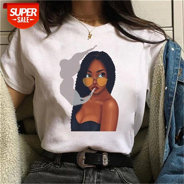 ZOGANKIN Cool Melanin Black Girl Print Female O-Neck T-shirt Harajuku Women Summer Hip Hop Cotton T Shirt Tee Shirt Tops #fB4H, White
ZOGANKIN Cool Melanin Black Girl Print Female O-Neck T-shirt Harajuku Women Summer Hip Hop Cotton T Shirt Tee Shirt Tops #fB4H, White
