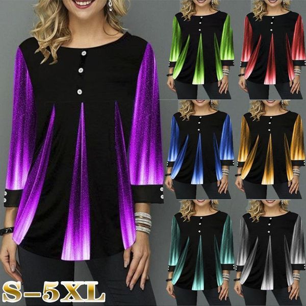 5xl large size ladies long sleeve gradient print splicing tee shirts women spring summer t-shirt casual loose plus size 4xl, White
5xl large size ladies long sleeve gradient print splicing tee shirts women spring summer t-shirt casual loose plus size 4xl, White