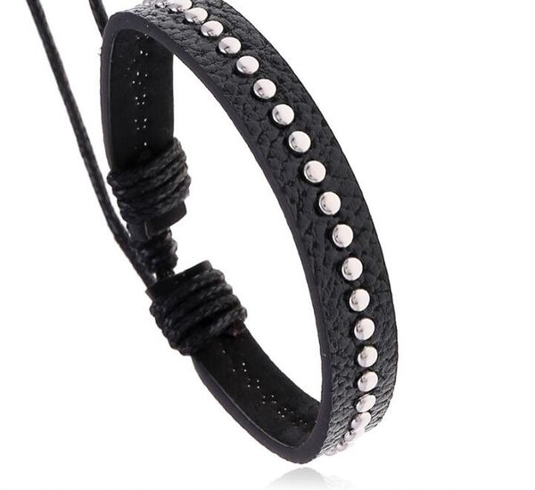man woman bracelet black 10mm pu rivet bracelet adjustable wax thread nightclub hip hop bracelet
man woman bracelet black 10mm pu rivet bracelet adjustable wax thread nightclub hip hop bracelet