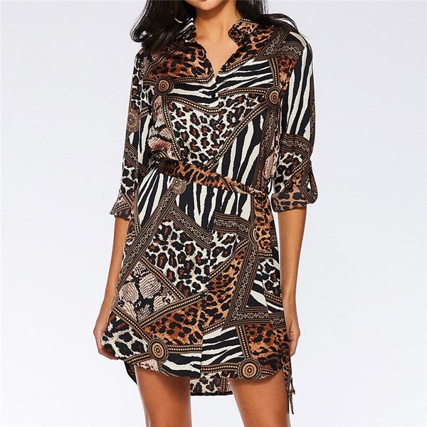 leopard printed shirt dress 2020 women patchwork long sleeve short dress vintage autumn sashes party mini dresses y200828, Black;gray
leopard printed shirt dress 2020 women patchwork long sleeve short dress vintage autumn sashes party mini dresses y200828, Black;gray