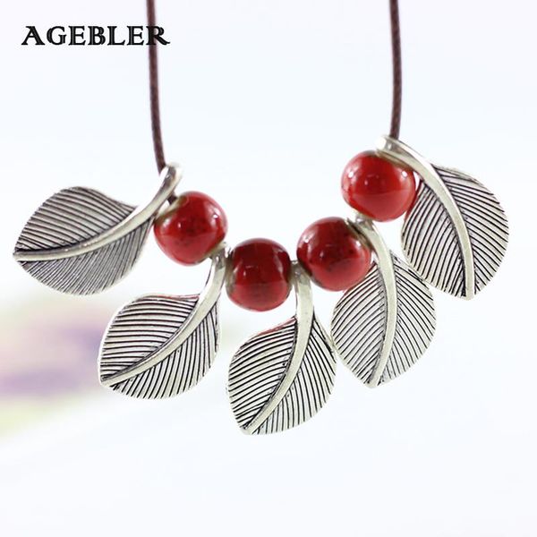 chains fashion ceramic necklace jewelry temperament colored glaze red bead chain zinc alloy leaves clavicle accessories for women girl, Silver
chains fashion ceramic necklace jewelry temperament colored glaze red bead chain zinc alloy leaves clavicle accessories for women girl, Silver