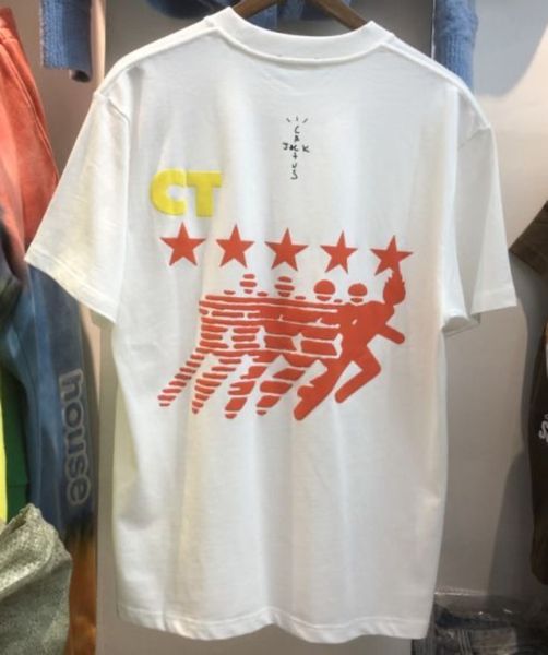 men's t-shirts 2021 summer new fashion brand travis scott badge foam printing men's and women's loose short sleeve t-shirt, White;black 
men's t-shirts 2021 summer new fashion brand travis scott badge foam printing men's and women's loose short sleeve t-shirt, White;black