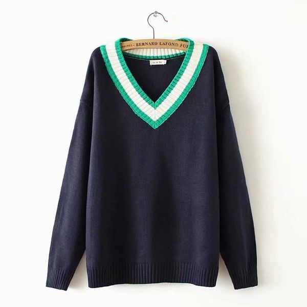 v-necked shirt thick with long sleeves, casual autumn pullovers outerwear big size xf6z, White;black
v-necked shirt thick with long sleeves, casual autumn pullovers outerwear big size xf6z, White;black