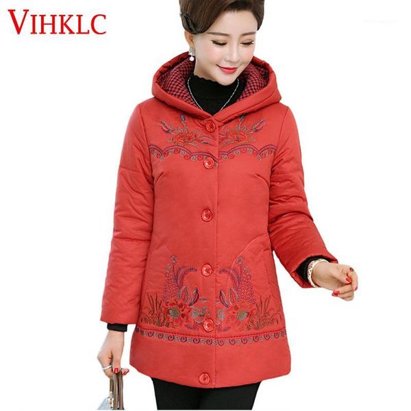 2017 new warm winter jacket women embroidery hooded cotton-padded coat plus size -5xl jacket coat middle aged clothing h6271, Black
2017 new warm winter jacket women embroidery hooded cotton-padded coat plus size -5xl jacket coat middle aged clothing h6271, Black