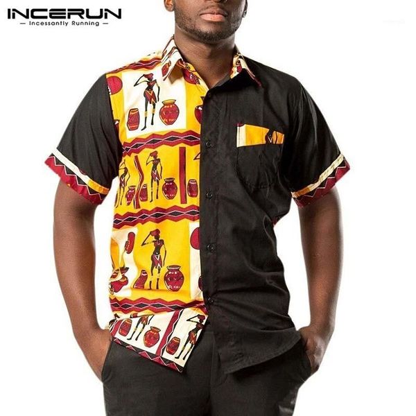 incerun african men shirt short sleeve summer print patchwork lapel dashiki casual shirts streetwear button fashion camisa 20201, White;black
incerun african men shirt short sleeve summer print patchwork lapel dashiki casual shirts streetwear button fashion camisa 20201, White;black