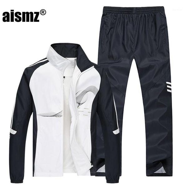 aismz 2018 men's set spring autumn men sportswear 2 piece set sporting suit jacket+pant sweatsuit men clothing tracksuit1, Gray
aismz 2018 men's set spring autumn men sportswear 2 piece set sporting suit jacket+pant sweatsuit men clothing tracksuit1, Gray