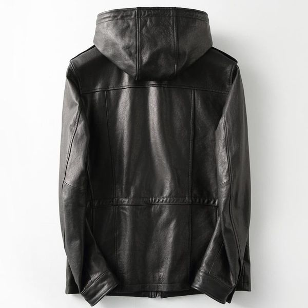 jacket 2020 new genuine men vintage sheepskin coat hood motorcycle men's leather jackets casaca cuero kfs22m0221, Black
jacket 2020 new genuine men vintage sheepskin coat hood motorcycle men's leather jackets casaca cuero kfs22m0221, Black