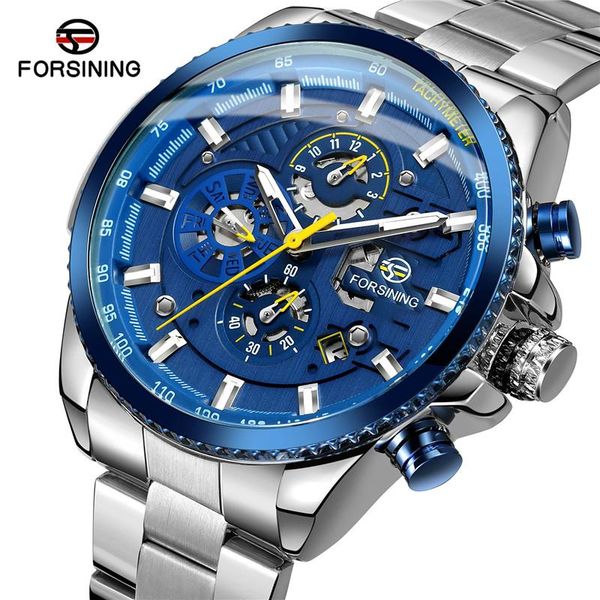 forsining automatic mechanical men wristwatch sport male clock blue skeleton waterproof man watch 033, Slivery;brown
forsining automatic mechanical men wristwatch sport male clock blue skeleton waterproof man watch 033, Slivery;brown