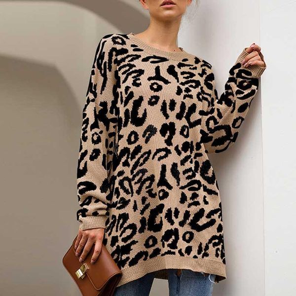 2020 leopard print women sweater casual loose o-neck long sleeve pullover autumn winter knitted warm jumper sweaters1, White;black
2020 leopard print women sweater casual loose o-neck long sleeve pullover autumn winter knitted warm jumper sweaters1, White;black