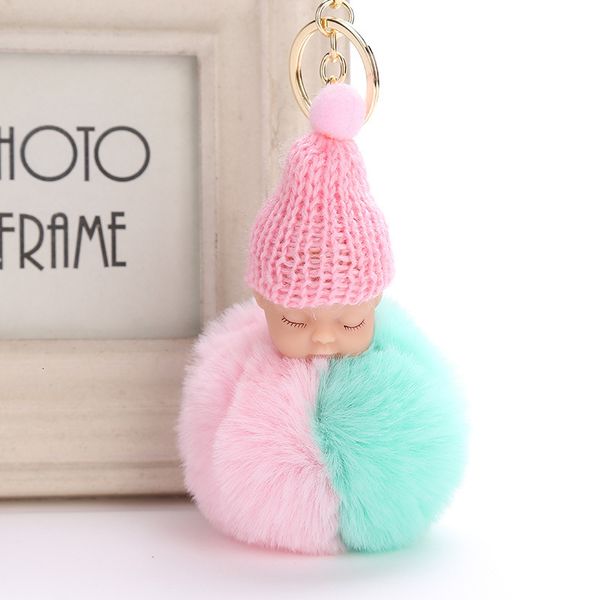 factory9p63key pompom sleeping sweet chain faux fluffy rabbit fur pom pon knitted hat baby doll keychain car keyring toy, Silver
factory9p63key pompom sleeping sweet chain faux fluffy rabbit fur pom pon knitted hat baby doll keychain car keyring toy, Silver