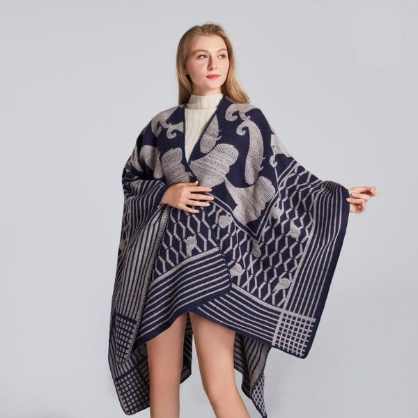 mujer soft new winter bufanda scarf chal shawls cashmere cape warm autumn poncho jacquard artificial mantilla 130*150cm ktqxk, Blue;gray
mujer soft new winter bufanda scarf chal shawls cashmere cape warm autumn poncho jacquard artificial mantilla 130*150cm ktqxk, Blue;gray
