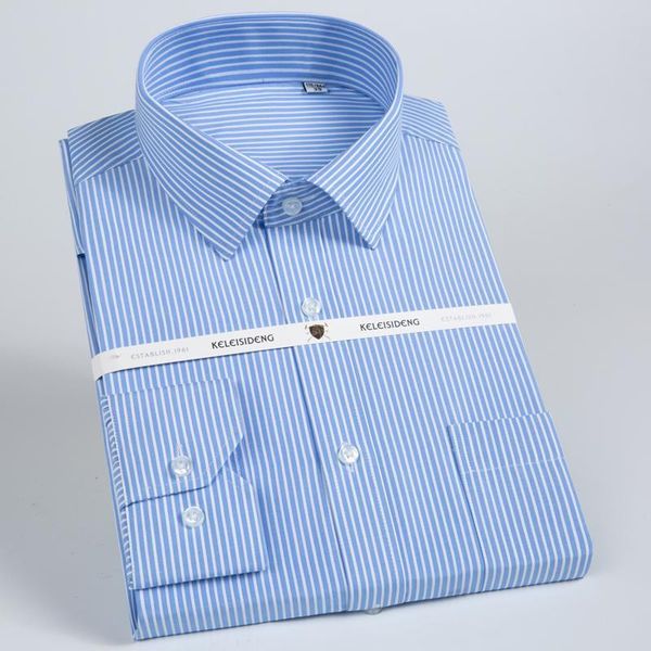 men's long sleeve standard-fit striped dress shirt single patch pocket business work office wrinkle easy-care shirts, White;black
men's long sleeve standard-fit striped dress shirt single patch pocket business work office wrinkle easy-care shirts, White;black