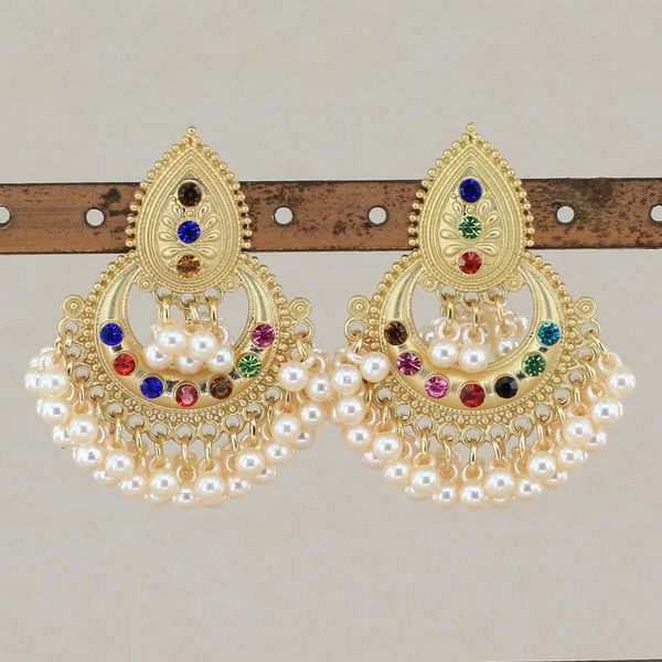 colorful beads tassel jhumka earrings for women ethnic vintage gold alloy bollywood oxidized bell pearl dangle earrings, Silver
colorful beads tassel jhumka earrings for women ethnic vintage gold alloy bollywood oxidized bell pearl dangle earrings, Silver