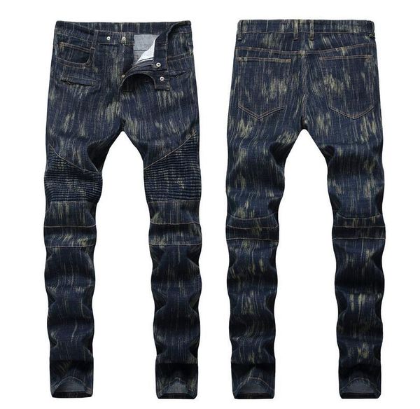 men's creases hit color straight leg jeans fashion designer hole jeans causal denim zip creases style jeans qkn1388, Blue
men's creases hit color straight leg jeans fashion designer hole jeans causal denim zip creases style jeans qkn1388, Blue