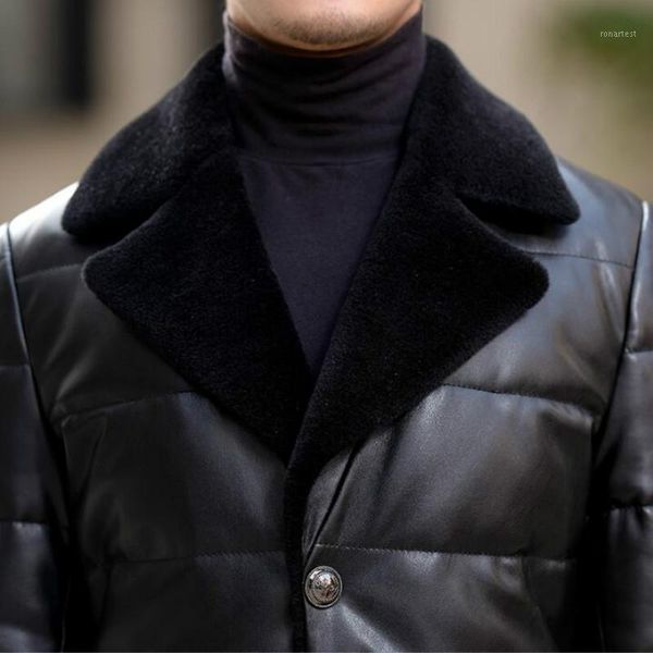 winter 2020 new men suit collar long leather down jacket slim korean leather jacket men business casual plus size jackets m-5xl1, Black
winter 2020 new men suit collar long leather down jacket slim korean leather jacket men business casual plus size jackets m-5xl1, Black