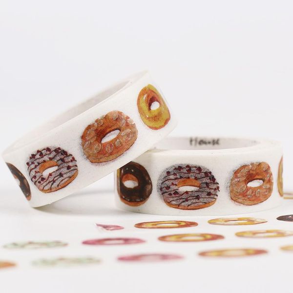 2016 n kawaii donut пищевая бумага washi tape diy скрапбукинг маскировка декоративная лента школьная офис поставка 15 мм x 7m h
2016 n kawaii donut пищевая бумага washi tape diy скрапбукинг маскировка декоративная лента школьная офис поставка 15 мм x 7m h