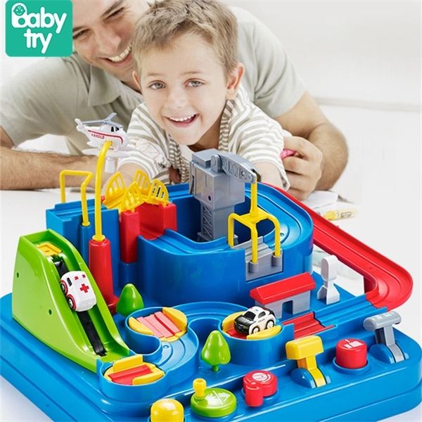 new racing rail car model racing educational toys children track car adventure game brain game mechanical interactive train toy q1217
new racing rail car model racing educational toys children track car adventure game brain game mechanical interactive train toy q1217