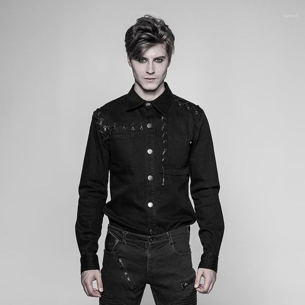 pynk rave men's punk long sleeved shirt coarse street handsome bamboo pure cotton daily casual blouses1, White;black
pynk rave men's punk long sleeved shirt coarse street handsome bamboo pure cotton daily casual blouses1, White;black