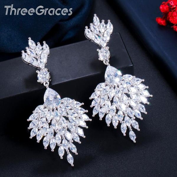 threegraces elegant white cubic zirconia silver color long marquise drop dangle earrings for women wedding party jewelry er511
threegraces elegant white cubic zirconia silver color long marquise drop dangle earrings for women wedding party jewelry er511