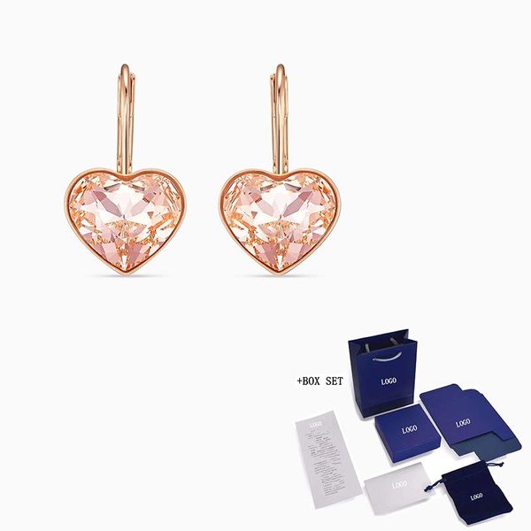2020 fashion jewelry swa new bella heart pierced earrings rose gold elegant heart-shaped decoration women romantic jewelry gift, Golden;silver
2020 fashion jewelry swa new bella heart pierced earrings rose gold elegant heart-shaped decoration women romantic jewelry gift, Golden;silver