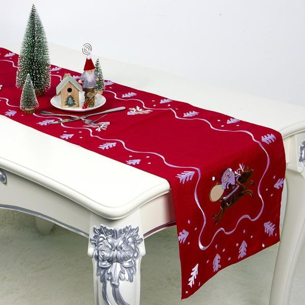 180*40cm embroidery table runner christmas table cloth cover christmas tree decor 2020 new year decoration for home
180*40cm embroidery table runner christmas table cloth cover christmas tree decor 2020 new year decoration for home